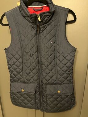 Tommy Hilfiger Navy Quilted Vest with Red Interior S/P